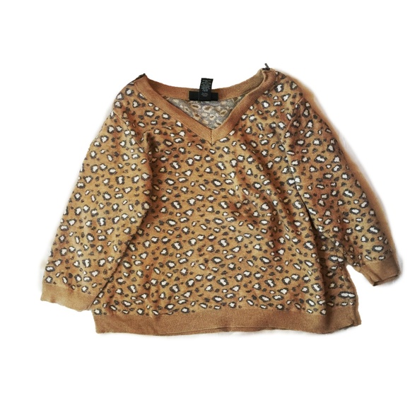 Lane Bryant Sweaters - Lane Bryant Cheetah Print Sweater